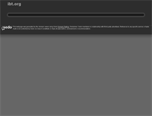 Tablet Screenshot of ibt.org