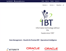 Tablet Screenshot of ibt.com.au